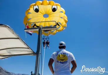 Our crew overlooking the activity